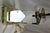 Early 21st Century Mid-Century/Modern Rock Crystal Lamp Hi-polished Brass . LED base For Sale - Image 5 of 18