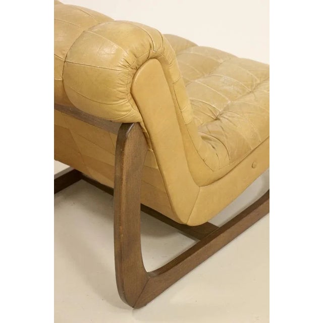 Camel Leather Armchair, 1960s For Sale - Image 3 of 13