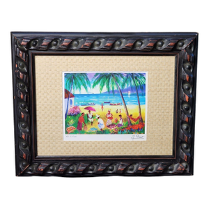 Jean Claude Picot Signed Artist Proof Seriolithograph - La Plage De La Saline