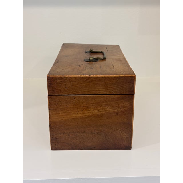 Wood Early 19th Century Antique English Tea Caddy For Sale - Image 7 of 15