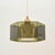 Stunning scandinavian mid-century modern glass & brass pendant/ceiling light by carl fagerlund for orrefors (sweden,...