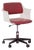 Red Office Chair 2712 with Armrests by André Cordemeyer for Gispen, 1970s For Sale