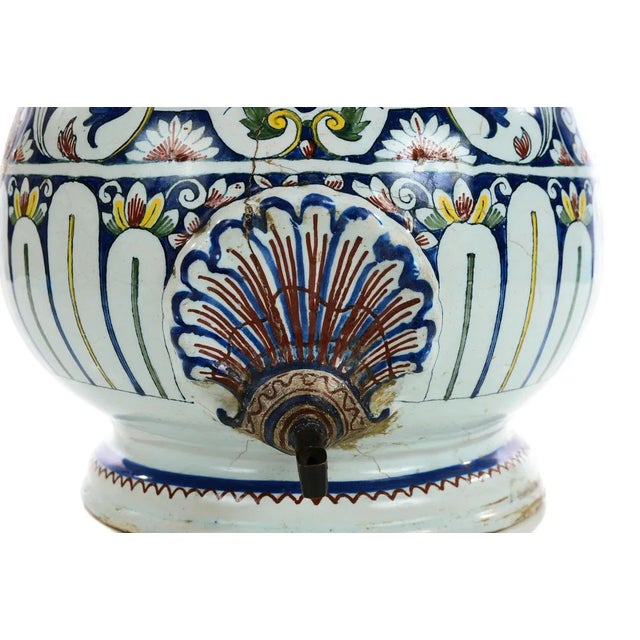 19th Century Antique Wall Pocket Enamel Fountain For Sale - Image 9 of 9