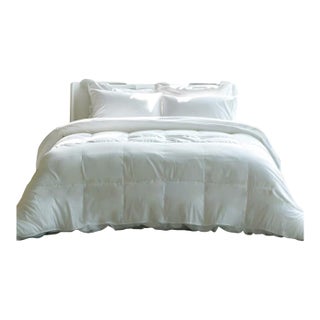Winter Weight Premium White Duck Down Duvet with TENCELTM Lyocell Organic Cotton Shell, King For Sale
