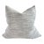 Custom Belgian Woven Linen Accent Pillows in Oatmeal For Sale