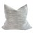 Custom Belgian Woven Linen Accent Pillows in Oatmeal With Insert For Sale