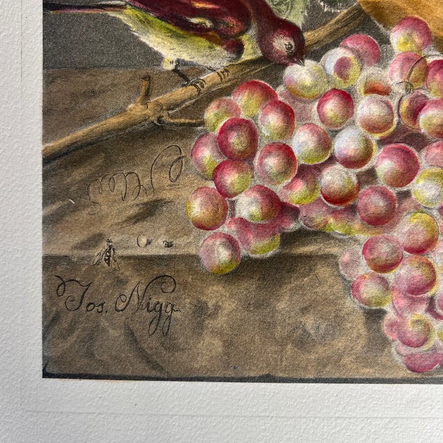 Unframed Chromolithograph Print of a Bouquet of Flowers by Joseph Nigg For Sale - Image 4 of 9