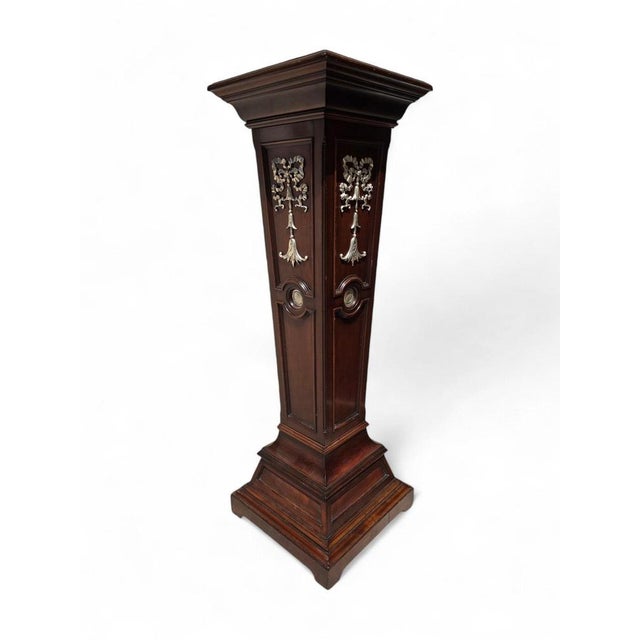 Brown Large Mahogany Stand, 1890 For Sale - Image 8 of 14