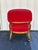 Henredon Schoonbeck Oak Gaming Chairs in Vintage Red Waxed Canvas Upholstery- Set of 4 For Sale - Image 10 of 12
