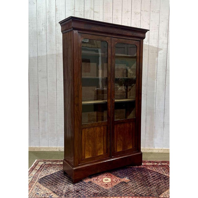 Louis Philippe Mahogany Bookcase, 1800s For Sale - Image 17 of 18