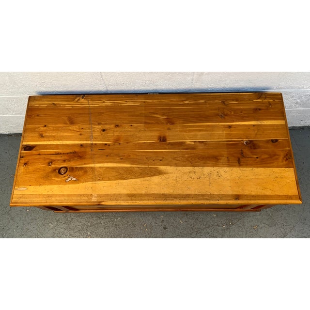 Vintage Murphy Style Cedar Wooden Chest For Sale In New York - Image 6 of 14