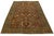 Persian 6x9 Antique Persian Heriz Serapi Rug Hand-Knotted Wool, Geometric Medallion For Sale - Image 3 of 9