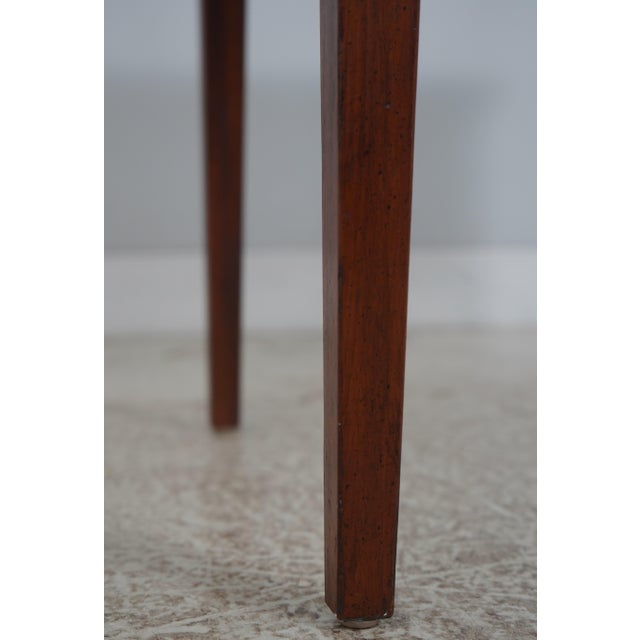 Wright Table Co. Mahogany Federal Style 2 Drawer End Table Server For Sale - Image 12 of 18