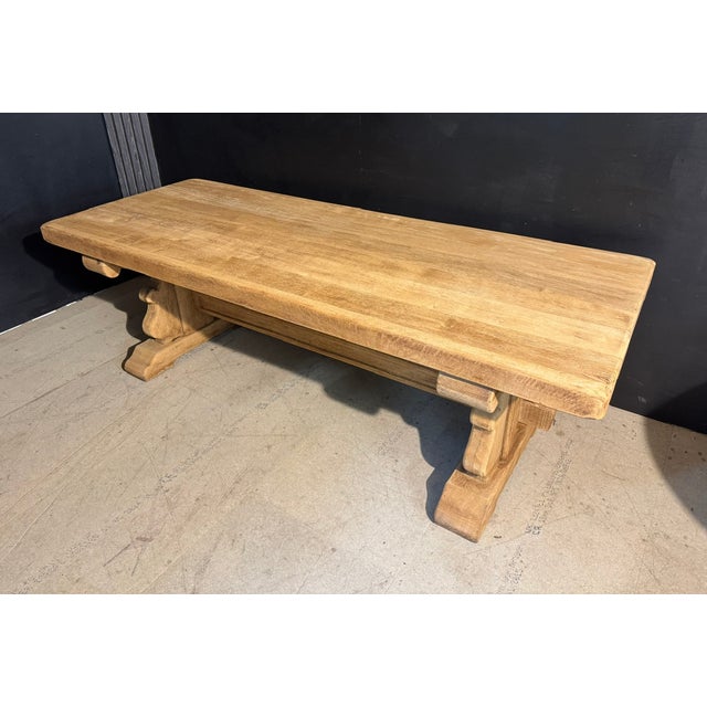 Large Extendable Farmhouse Dining Table in Oak, 1920 For Sale - Image 4 of 18