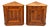 Low Louis Philippe Style Plinth Corner Cabinets in Cherrywood, 1960s For Sale