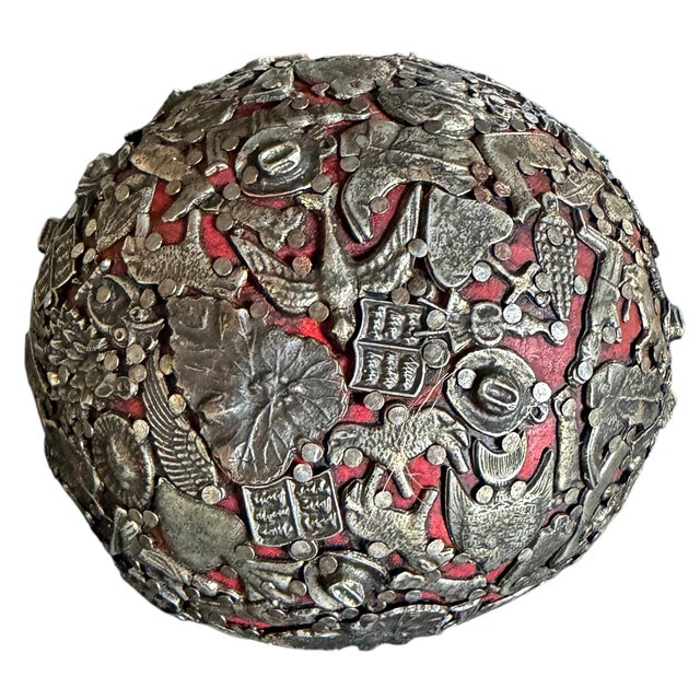 Oxblood Red 20th Century Mexican Ex-Voto Reliquary For Sale - Image 8 of 13