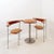 Modern side table - england furniture - 1990s materials : steel - teak measures : 60x60cm h:73 cm - table top : ø 51cm...