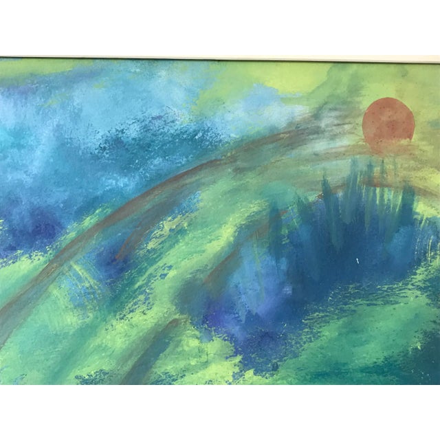 Vintage Mid Century Abstract Painting For Sale In New York - Image 6 of 8