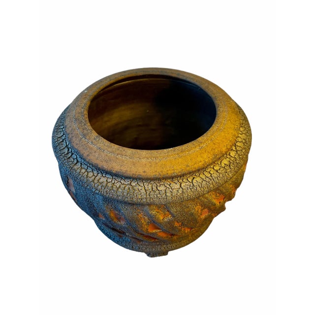 Vintage Artisan Mid-Century Ceramic Pottery Pot For Sale - Image 12 of 13