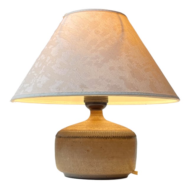 Small Mid-Century Modern Ceramic Table Lamp by Otto Klaesson for Höganäs, 1960s For Sale