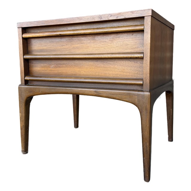 Lane Rhythm Walnut Nightstand For Sale