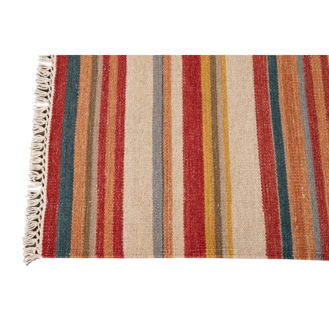 Textile 21st Century Modern Kilim Rug 6 '6'' X 9' 4''. For Sale - Image 7 of 13