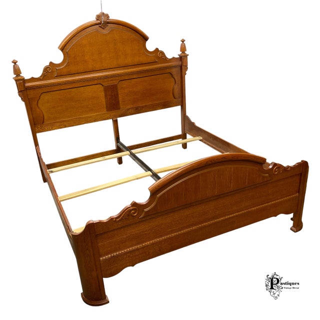 Vintage Lexington Victorian Mansion Sampler Collection Solid Oak King