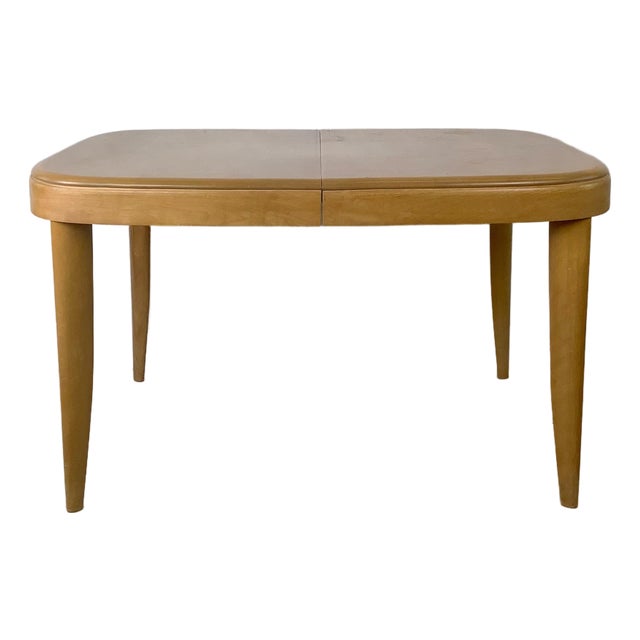 Vintage Heywood-Wakefield Wheat Extension Dining Table For Sale