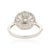 Art Deco Yellow Diamond Ballerina Cocktail Ring in 18k White Gold Size 7 For Sale - Image 10 of 16