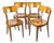 Dining Chairs in Walnut from Tatra, Former Czechoslovakia 1950s, Set of 4 For Sale