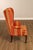 Custom Quality Pair Of Mahogany Fanback Wing Chairs For Sale - Image 18 of 18