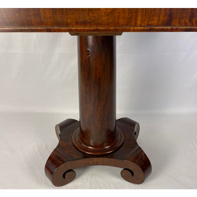 Antique American Empire Style Mahogany Game Table For Sale - Image 12 of 12