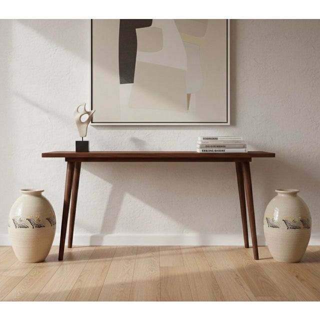 2000 - 2009 Vintage Pair of Japanese-Style Crackle Glaze Ceramic Vases For Sale - Image 5 of 7