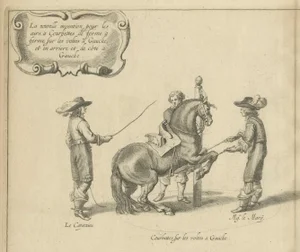 Equestrian Engravings of Cavendish's General System of Horsemanship, 1743, Paper