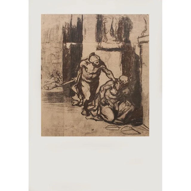 1959 After "Archimedes" by Honoré Daumier, Vintage Hungarian Photogravure For Sale - Image 10 of 10