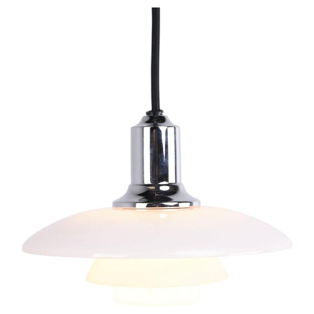 Model PH 2/1 Pendant Lamp in Chrome by Poul Henningsen for Louis Poulsen, 2010s For Sale - Image 9 of 9
