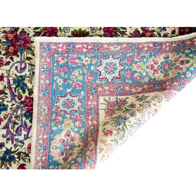 Early 20th Century Persian Kirman Rug For Sale - Image 9 of 11
