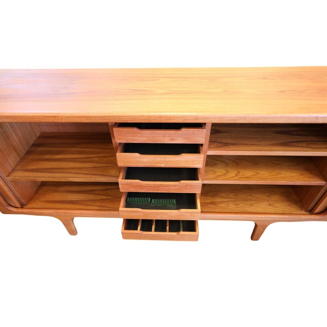 1970s Danish Sideboard in Teak with Louvered Doors from Dyrlund, 1960s For Sale - Image 5 of 15