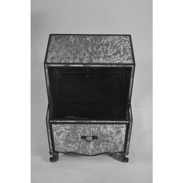 Mirrored Night Stands Attributed to James Mont - a Pair For Sale - Image 9 of 10