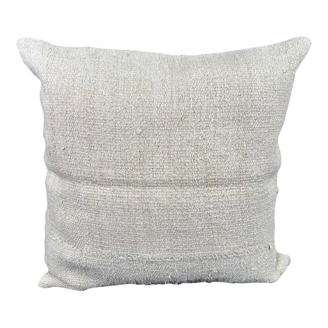 Turkish Hemp Pillow Cushion Natural Beige Pillow Cushion Cover 24x24 For Sale