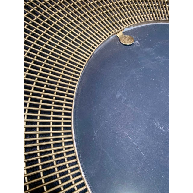 Large Mid-Century Modern Welded Steel Geometric Sunburst Mirror, 39.5" Diameter For Sale In Los Angeles - Image 6 of 6