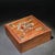 Vintage Chinese Huali Wood Jewelry Box With Gemstone & Mother of Pearl Dragon Inlay For Sale - Image 4 of 8