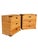 Vintage Wicker Rattan Pair of Chest of Drawers Dressers With Brass Campaign Style Hardware Stunning pair of compact...