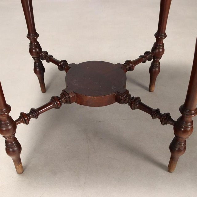 Wood Victorian High Coffee Table For Sale - Image 7 of 10