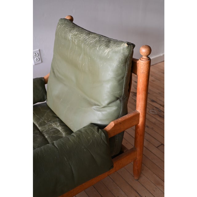 Eric Merthen's "Amiral" Style Leather Chairs, a Pair For Sale In New York - Image 6 of 10