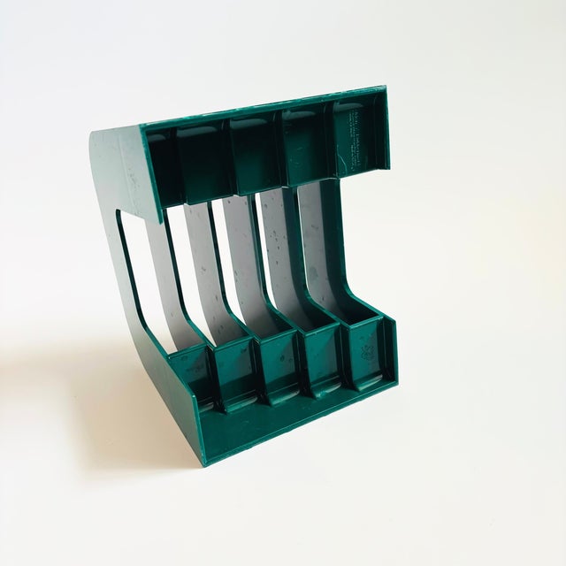 Vintage 1990s Eldon Green Plastic Desk Organizer For Sale - Image 11 of 12