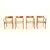 A stylish and extremely well made set of four Danish vintage teak and leather dining chairs by Arne Vodder. They are the...