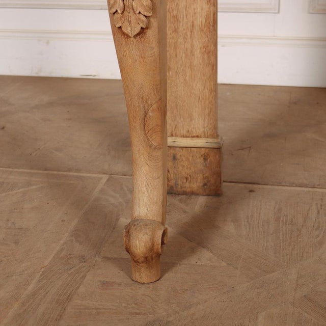 Scottish Bleached Oak Console For Sale - Image 3 of 8
