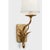 Traditional Chapman & Myers for Visual Comfort Signature Amalfi 15" Sconce in Milano Gold with Linen Shade For Sale - Image 3 of 3