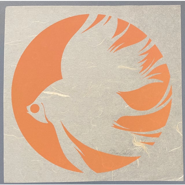 Boho Chic 1970s James Omohundro Tropical Fish Serigraph For Sale - Image 3 of 4